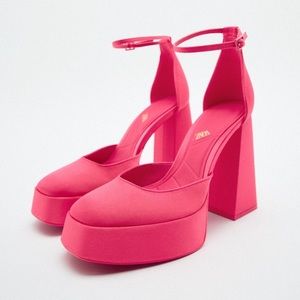 ZARA HEELED PLATFORM SHOES‎